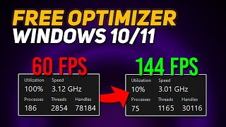 USE this FREE OPTIMIZER to Boost FPS  Windows 1011 Optimization for GAMING amp Performance 2024 [upl. by Ainerol]