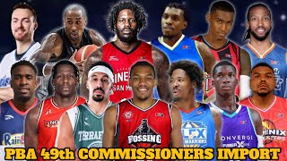 NEW UPDATED PBA 49TH COMMISSIONERS CUP IMPORT [upl. by Ydualc]