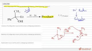 Which describes the best stereochemical aspects of the following reaction oversetHBr [upl. by Mireille]