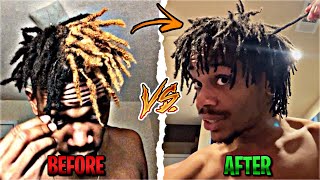 MY OLD DREADS VS MY NEW DREADS 😮‍💨🔥 [upl. by Atikram]