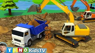 Trucks for children  Excavator videos for children  Diggers for children  Children toys [upl. by Anuat953]