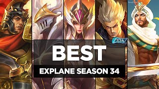 HERO EXPLANE TERBAIK SEASON 34  Mobile Legends Update 2024 [upl. by Nimajeb578]