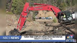 Yurok Tribe completes Indian Creek restoration in Trinity County [upl. by Nellahs839]