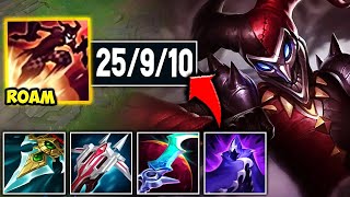 I DROPPED 25 KILLS WITH ROAMING SHACO TOP FULL AD BUILD [upl. by Atiuqahc]