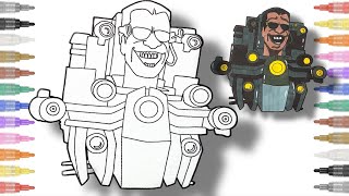 How to draw skibidi toilet  G MAN BOSS IMPROVED FROM SKIBIDI TOILET EPISODE 67 NCS [upl. by Llatsyrc]