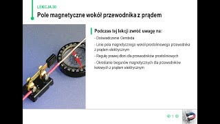 Fizyka  klasa 8  Pole magnetyczne wokół przewodnika z prądem [upl. by Phionna]