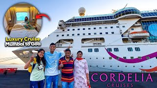 Mumbai to Goa by Cruise  Cordelia Cruises full tour with Family [upl. by Anelrahs493]