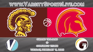 SIMULCAST Girard Trojans  Columbus Titans Basketball 21125 [upl. by Okiron]