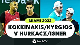 Thanasi Kokkinakis amp Nick Kyrgios vs Hubert Hurkacz amp John Isner  Miami 2022 Highlights [upl. by Erdreid507]