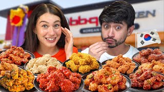 We Tried Every Korean Fried Chicken Flavor [upl. by Ednil]