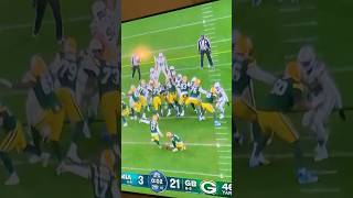 Last Play Of 1st Half Green Bay Packers vs Miami Dolphins Thanksgiving 2024shortsviralshortvideo [upl. by Ayrolg]