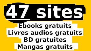 Télécharger des Livres GRATUITS  Livres Audios et BD  47 SITES 🤯 [upl. by Tita]