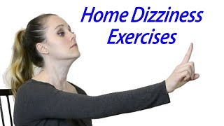 Inner Ear Balance Home Exercises to Treat Dizziness Vestibular Home Exercises [upl. by Latrice]