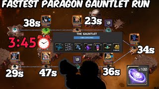 Fastest Paragon Gauntlet Run 345 ⏰️ without choice Node [upl. by Nievelt]