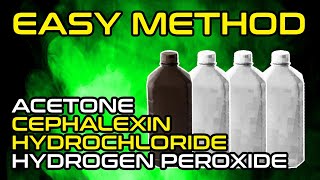 Easy Acetone Cephalexin Hydrochloride and Hydrogen Peroxide • DMZ Guide [upl. by Hgeilhsa]