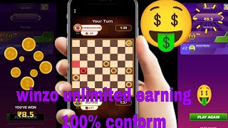 winzo checkers game unlimited earning 🤑🤑 [upl. by Sigler]