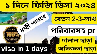 কোন ভিসা ছাড়া ১ দিনে ফিজি অস্ট্রেলিয়ার প্রতিবেশী দেশFiji visa 2024Fiji visit visavisa [upl. by Illah986]