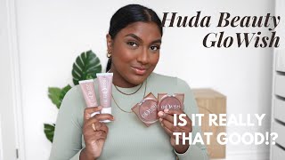 GLOWISH HUDA BEAUTY IS IT REALLY THAT GOOD FIRST IMPRESSION [upl. by Imim]