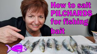 A step by step guide on how to salt pilchards for fishing bait  Its EASY [upl. by Idnir]