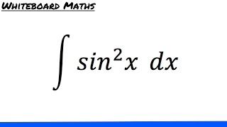 Integral of sin2 x [upl. by Garate]