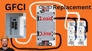 HowTo Install A GFCI Outlet For Beginners DIY [upl. by Duer]