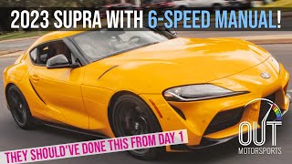 2023 Toyota Supra 6Speed MANUAL Review Technically Worse Way More Fun [upl. by Nahgiem706]