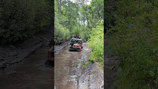 Trying to Get Out 2025 Honda Pioneer 520 Getting Stuck in the Mud redclayriders atv shorts [upl. by Yahc355]