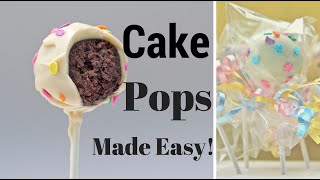 How To Make CAKE POPS  Easy Cake Pops Tutorial [upl. by Ailices]