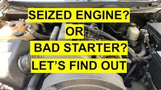 Symptoms Of A Seized  Locked Engine  How To Tell It’s Not A Bad Starter [upl. by Childers]