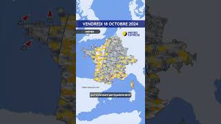 Météo du Vendredi 18 au Dimanche 20 Octobre 2024 [upl. by Itida]