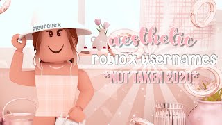 aesthetic roblox usernames  not taken 2020  fleurellex ♡ [upl. by Takara]