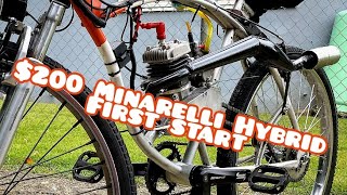 Motorized Bike Minarelli hybrid first start [upl. by Oiled536]