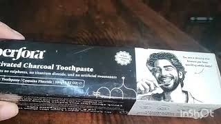 Perfora Activated Charcoal Toothpaste Review  Charcoal Toothpaste Uses and benefits [upl. by Julie]