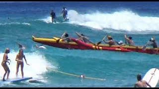 Waikiki Outrigger Regatta  Wahine Races [upl. by Gosser364]