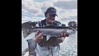 Fishing the Popper fry at Grafham [upl. by Aerdnac]