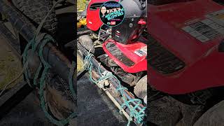 Flipping Lawn Mowers Trailer Filled Craftsman Riding Mowers [upl. by Anelrahc]