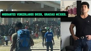 MIGRANTES VENEZOLANOS AGRADECIDOS CON MÉXICO [upl. by Nohj301]