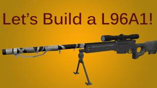 How to Make a Cardboard L96A1 Sniper Rifle [upl. by Aikit]