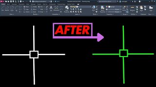 autocad cursor color change  how to change cursor colour in autocad [upl. by Akienom]