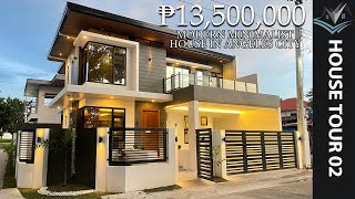 HOUSE TOUR 02  Modern Minimalist Design House in Angeles City Pampanga [upl. by Ehsrop]