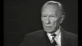 Konrad Adenauer ueber Juden und Wiedergutmachung [upl. by Leiuqese721]