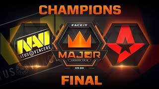 NaVi vs Astralis  Overpass FACEIT Major London 2018 [upl. by Smaoht]