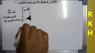 Lecture15 Collision with fixed wallbasic concept and question [upl. by Ellehsram]