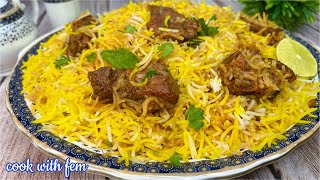 Hyderabadi Original BAWARCHI Hotel Style MUTTON DUM BIRYANI At HomeKacchi Akhni Ki Mutton Biryani [upl. by Thibaut]