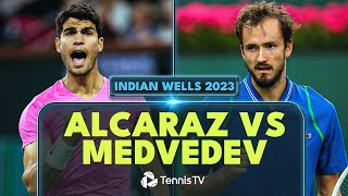 Carlos Alcaraz vs Daniil Medvedev Indian Wells 2023 Final Extended Highlights [upl. by Elleved]