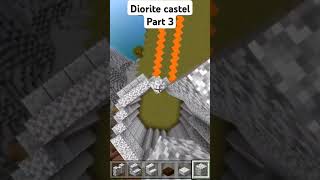 Minecraft diorite castle build 🏰 shorts gaming minecraft [upl. by Kristine]