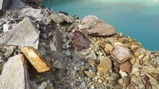 Rocks from the Los Frailes pit walls near Aznalcollar Andalusia Spain Emerita Resources [upl. by Dang]