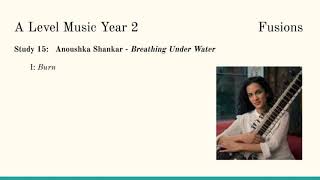 Study 15 Anoushka Shankar  Breathing Under Water Burn [upl. by Yurik]