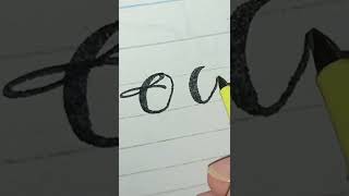 How to write English alphabet O with 604605 Calligraphy of alphabet o Ostylish alphabet Oo [upl. by Brannon517]