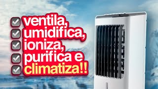 5 EM 1 IDEAL PRO VERÃO UNBOXING CLIMATIZADOR E UMIDIFICADOR BRITÂNIA BCL04F [upl. by Auhsuoj113]